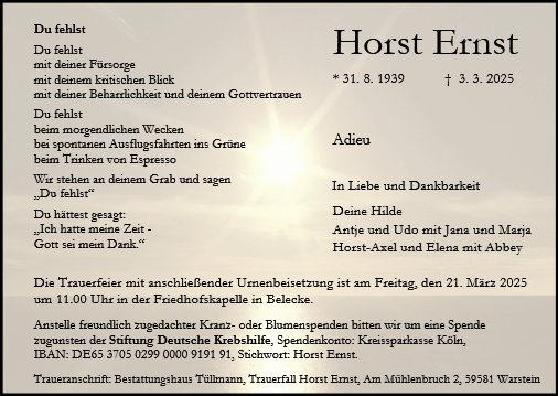 Horst Ernst