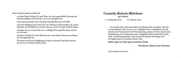 Cornelia Rebein-Klöckner