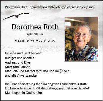 Dorothea Roth