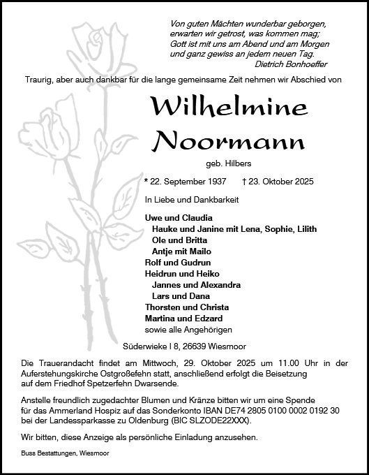 Wilhelmine Noormann