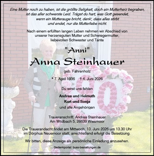 Anna Steinhauer