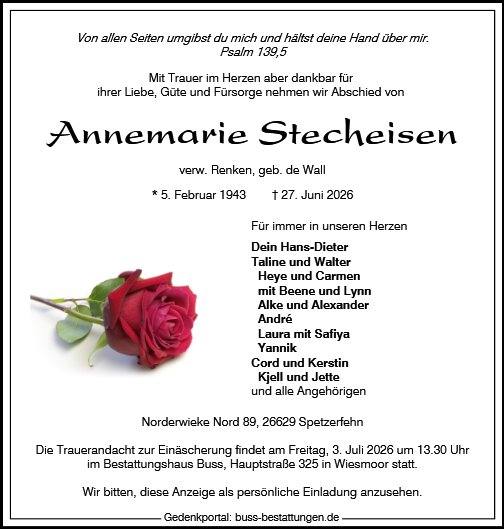 Annemarie Renken-Stecheisen