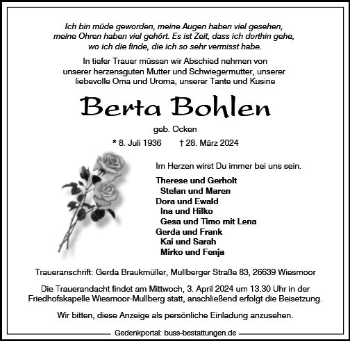 Berta Bohlen