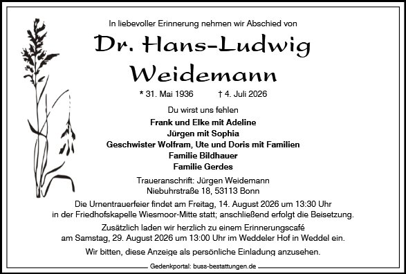 Hans-Ludwig Weidemann