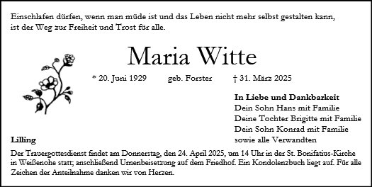Maria Witte