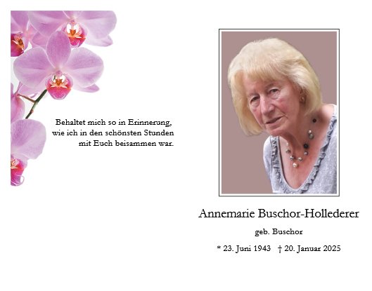 Annemarie Buschor-Hollederer