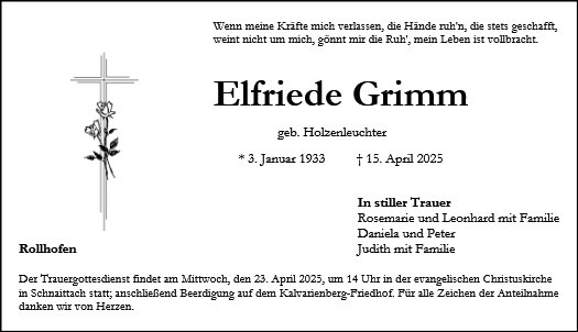 Elfriede Grimm