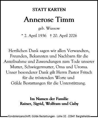 Anne-Rose Timm