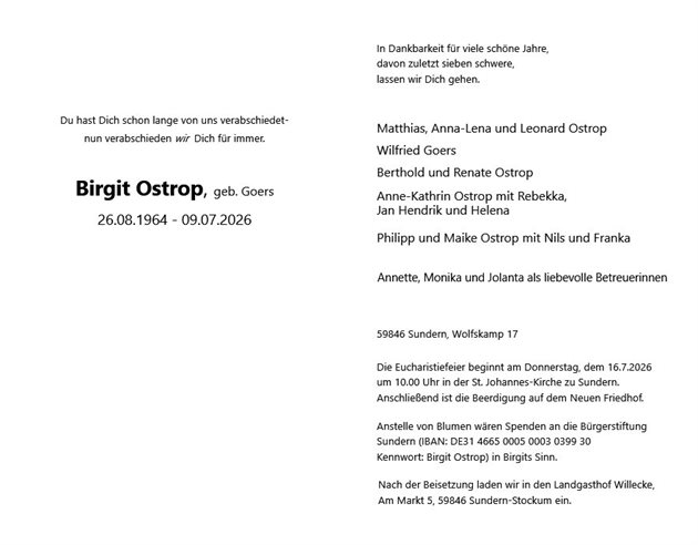Birgit Ingeborg Ostrop