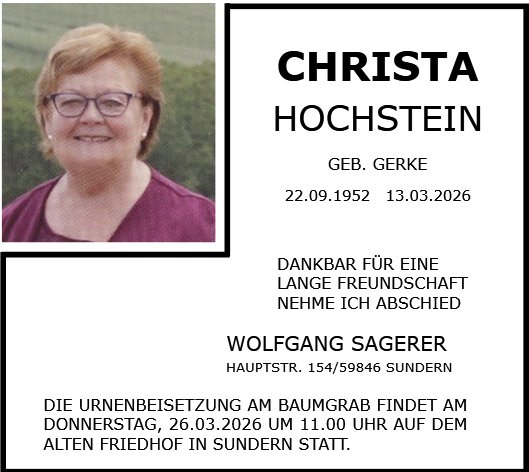 Christa Hochstein