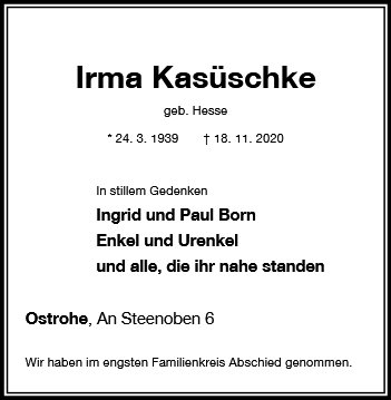 Irma Kasüschke