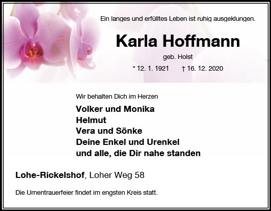 Anni Karoline „Karla“ Hoffmann