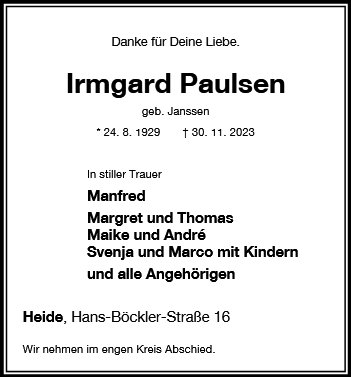 Irmgard Paulsen