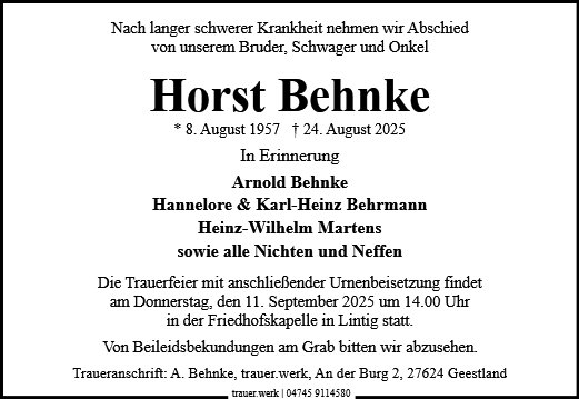 Horst Behnke