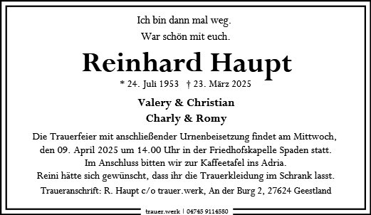 Reinhard Haupt