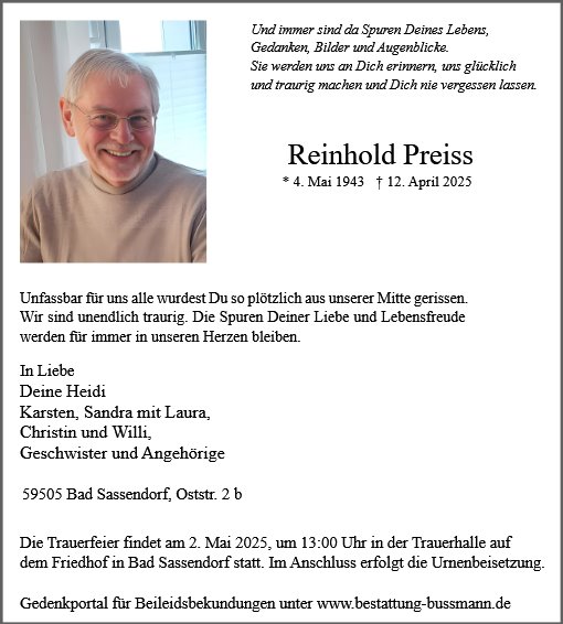 Reinhold Preiss