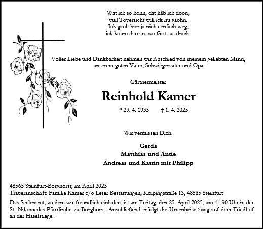 Reinhold Kamer