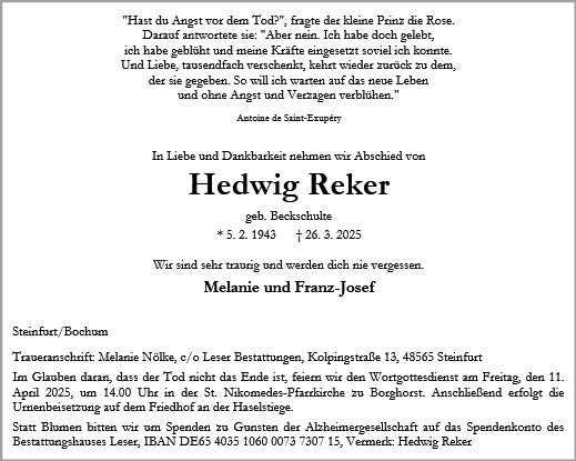 Hedwig Reker