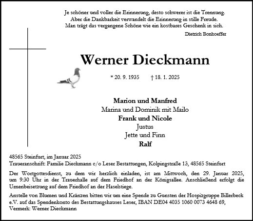 Werner Dieckmann