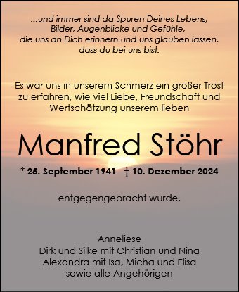Manfred Stöhr