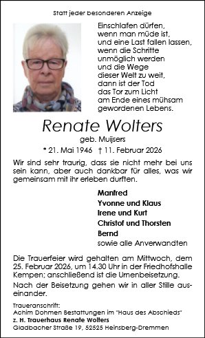 Renate Wolters