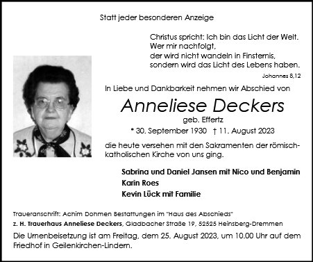 Anneliese Deckers