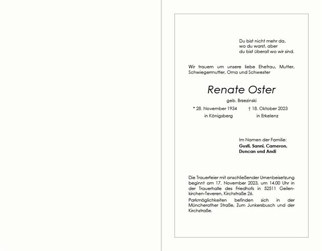 Renate Oster