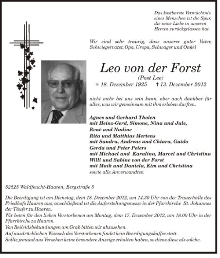 Leo von der Forst