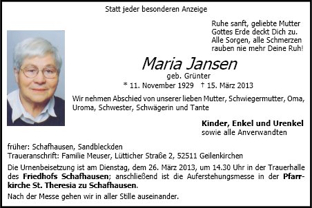 Maria Jansen