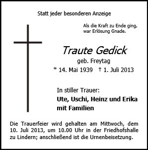 Traute Gedick