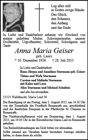 Anna Maria Geiser