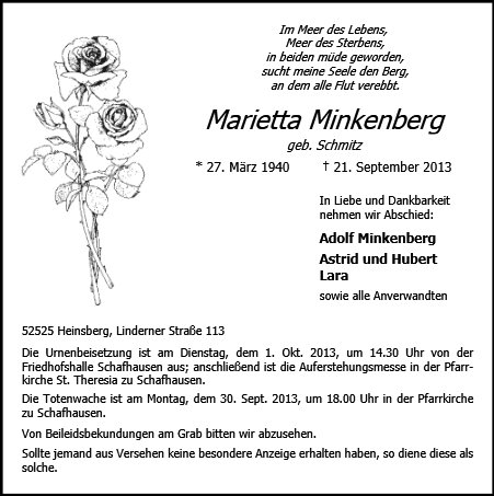 Marietta Minkenberg
