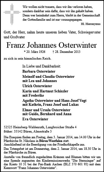 Franz Osterwinter