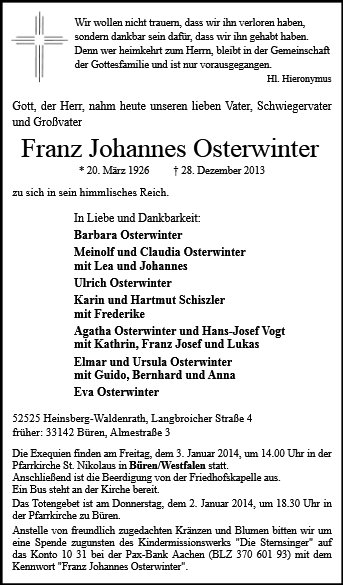 Franz Osterwinter