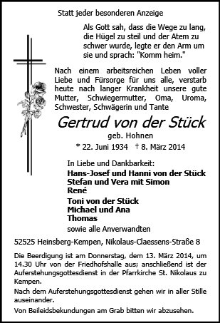 Gertrud von der Stück