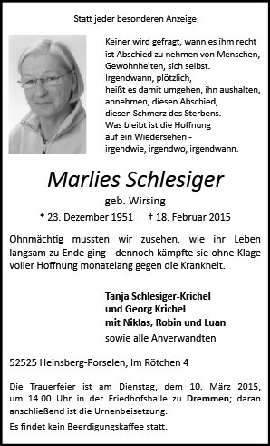 Marlies Schlesiger