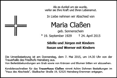 Maria Claßen