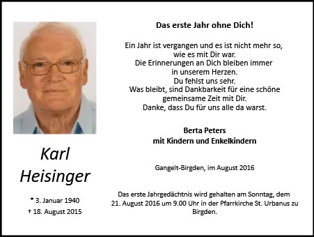 Karl Heisinger