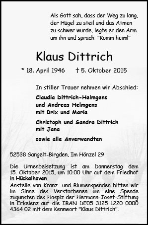 Klaus Dittrich