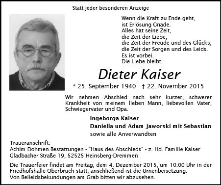 Dieter Kaiser