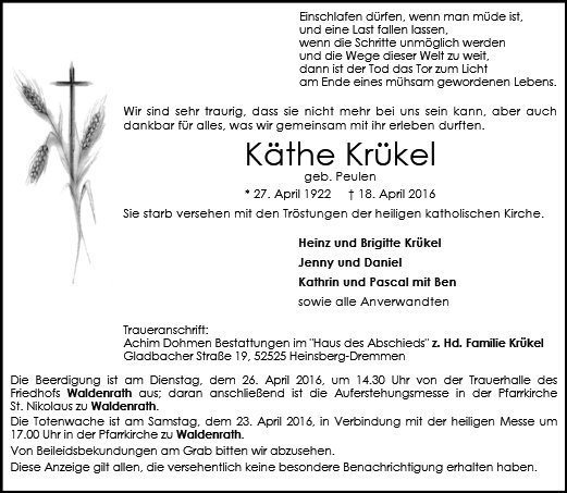 Käthe Krükel