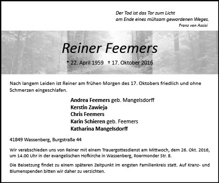 Reiner Feemers