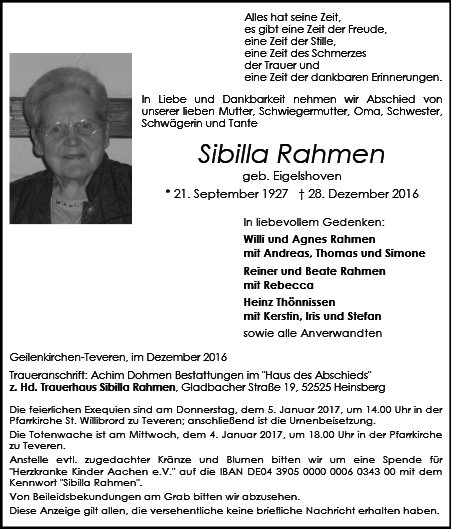 Sibilla Rahmen