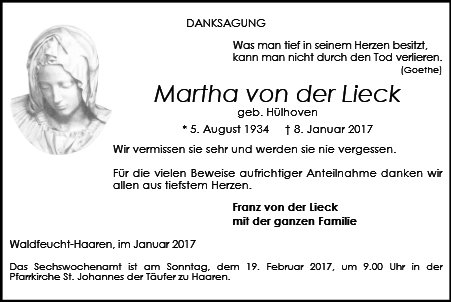 Martha von der Lieck