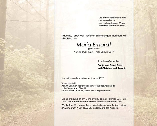 Maria Erhardt