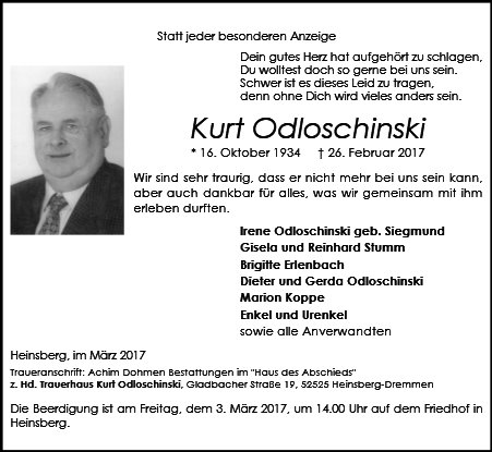 Kurt Odloschinski