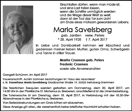 Maria Savelsberg