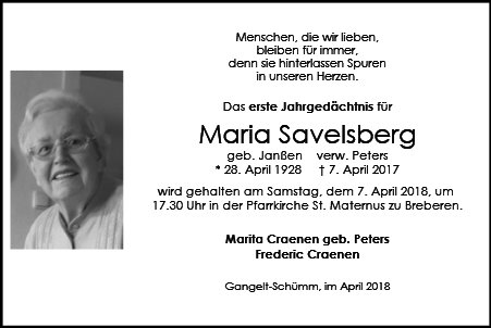 Maria Savelsberg