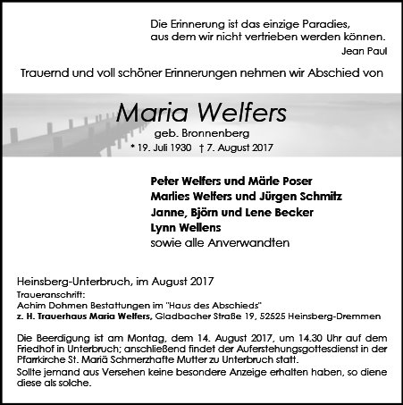 Maria Welfers