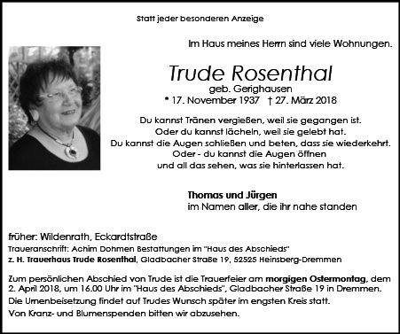 Trude Rosenthal